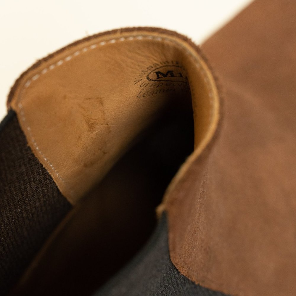 John Fluevog Leather Chelsea Boot Suede Brown Twin Turbine 1224 Start St. - Picture 13 of 16